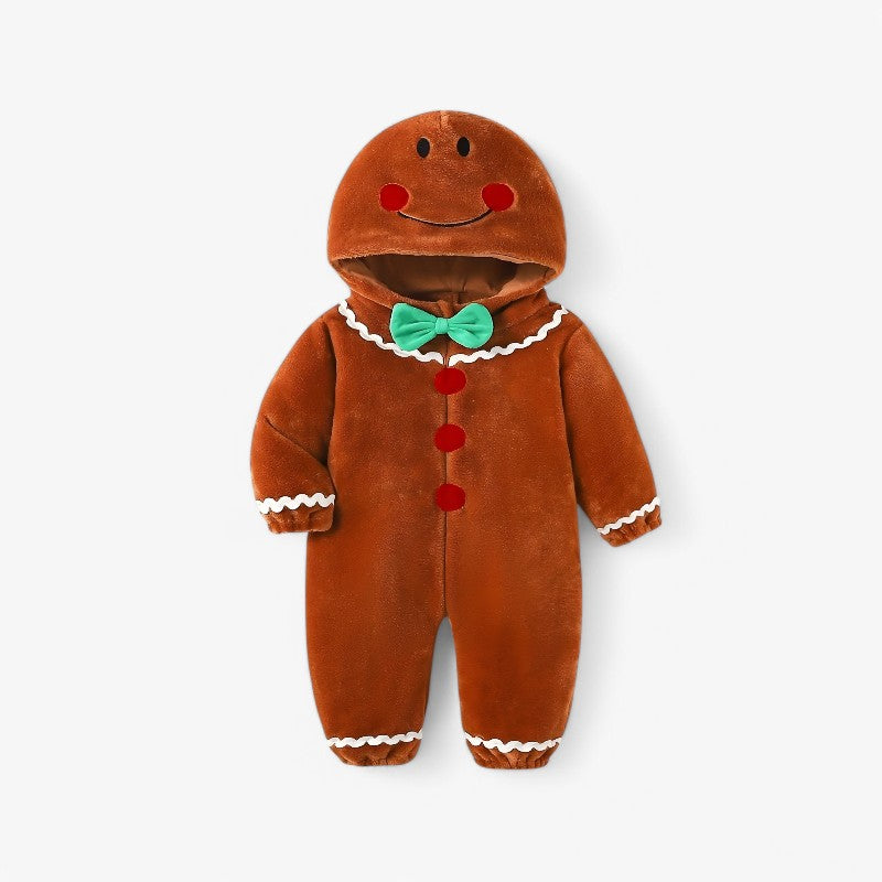 Gingerbread Man Kids Onesie – Cozy and Cute for Winter