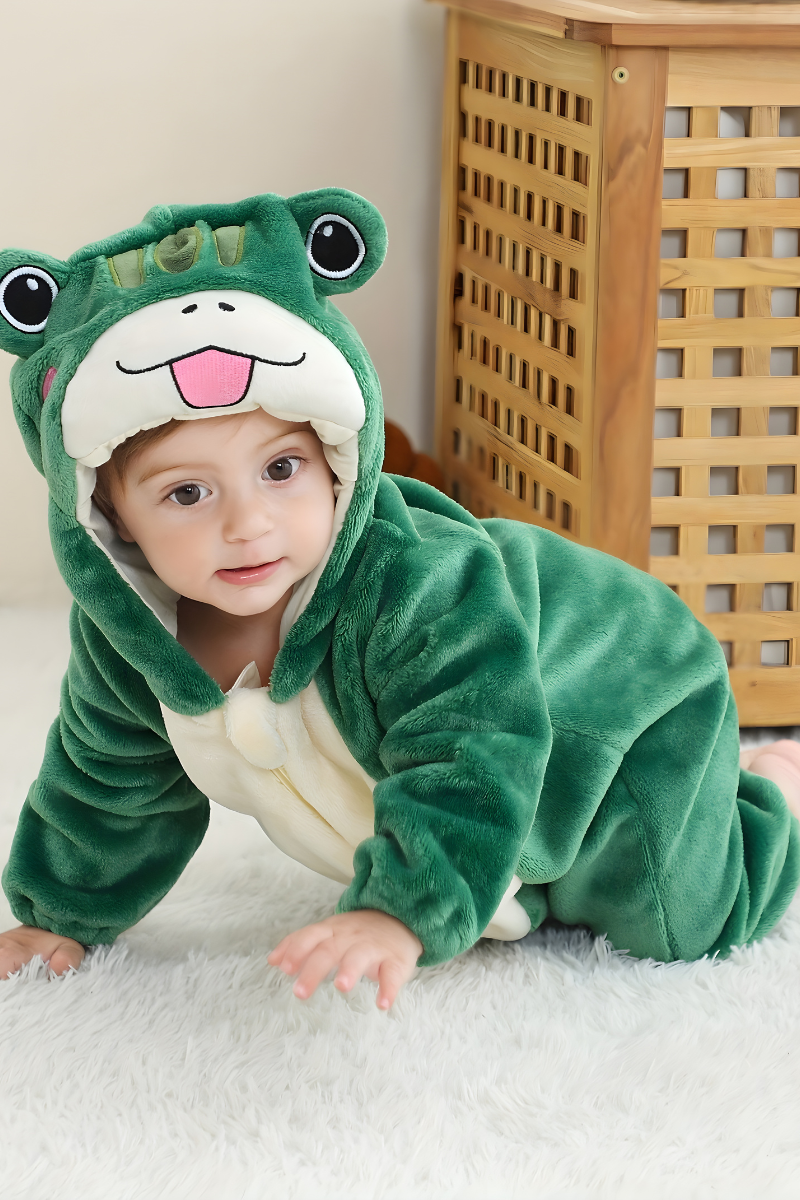 Cute Frog Onesie for Kids – Comfortable and Playful Outfit for Adventures