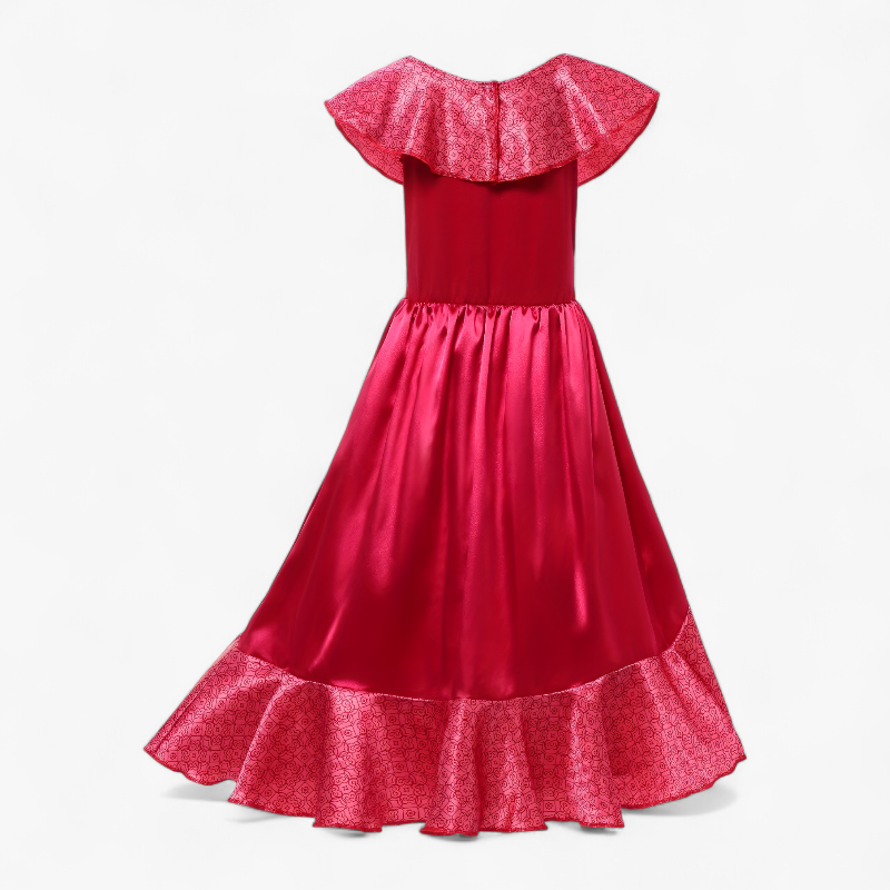 Elegant Princess Dress for Children – Includes Tiara, Wand, and Jewelry