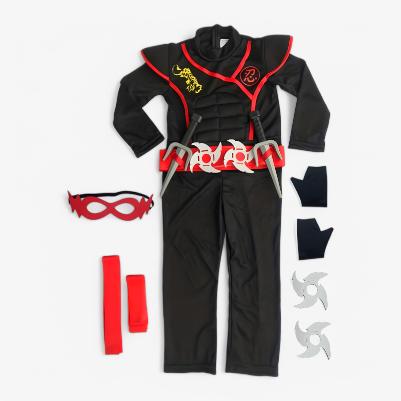 Ninja Costume for Children – Includes Mask and Swords