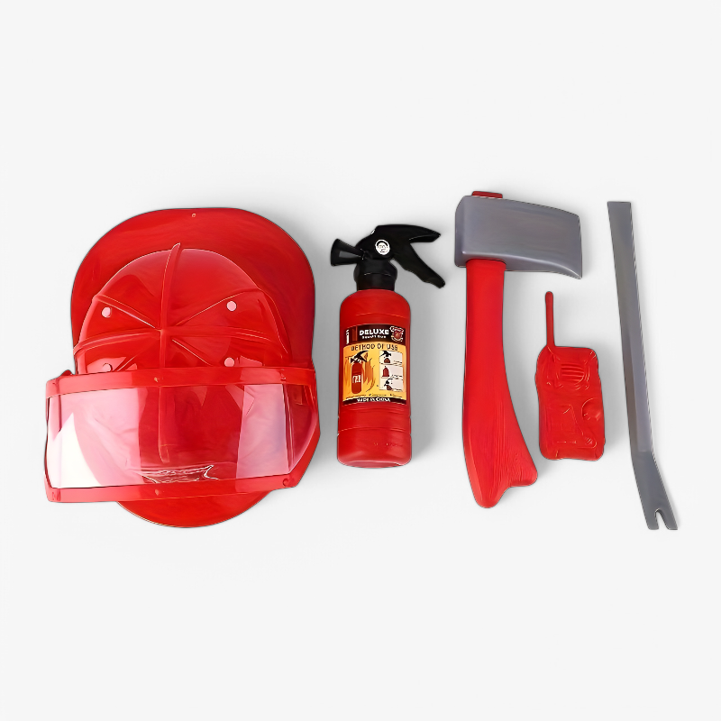 Brave Firefighter Action Set for Kids – Complete with Helmet, Fire Extinguisher, and Tools