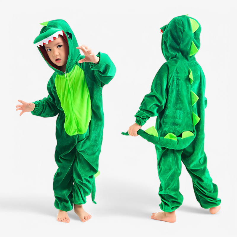 Dinosaur Onesie for Kids – Includes Hood and Tail