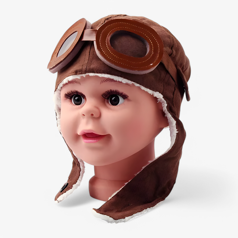 Adventurous Pilot Hat for Children – Complete with Glasses and Wing Design