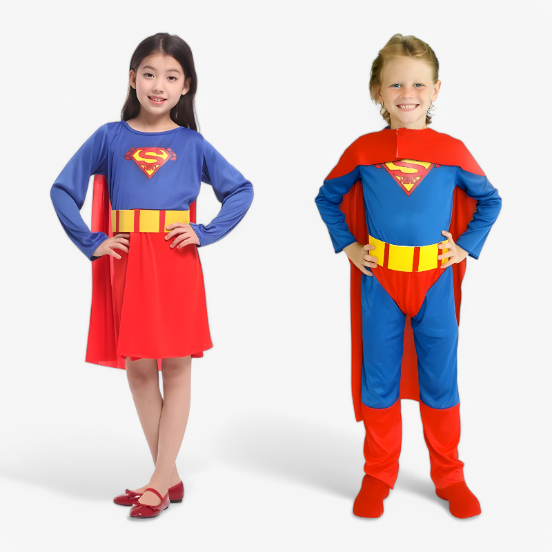 Superman Costume for Kids – Includes Cape and Sash