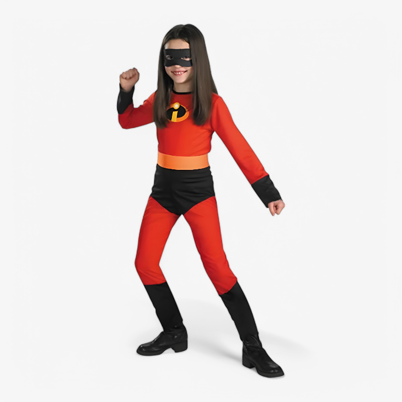 Red Superhero Jumpsuit for Kids – Inspired by The Incredibles