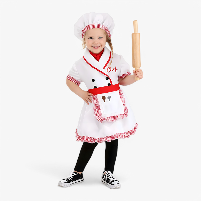 Chef Costume for Children – Includes Hat & Apron