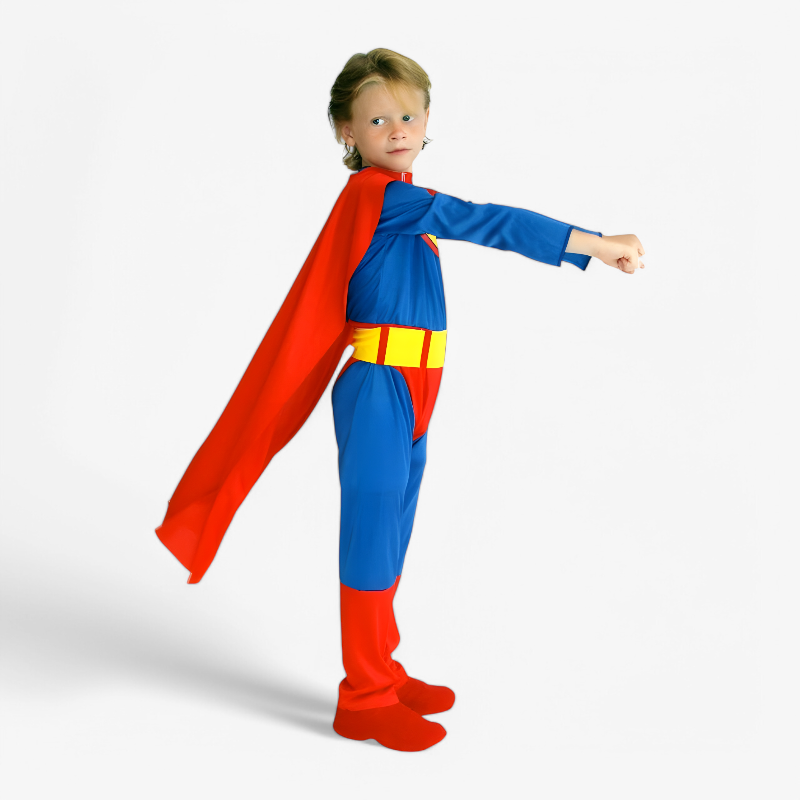 Superman Costume for Kids – Includes Cape and Sash