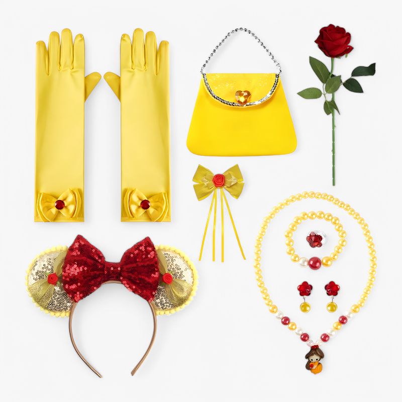 Enchanting Princess Dress for Children – With Tiara and Magical Wand