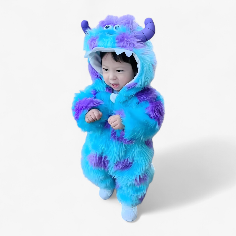 Fluffy Sully Monster Costume for Children – Warm and Cute Baby Costume