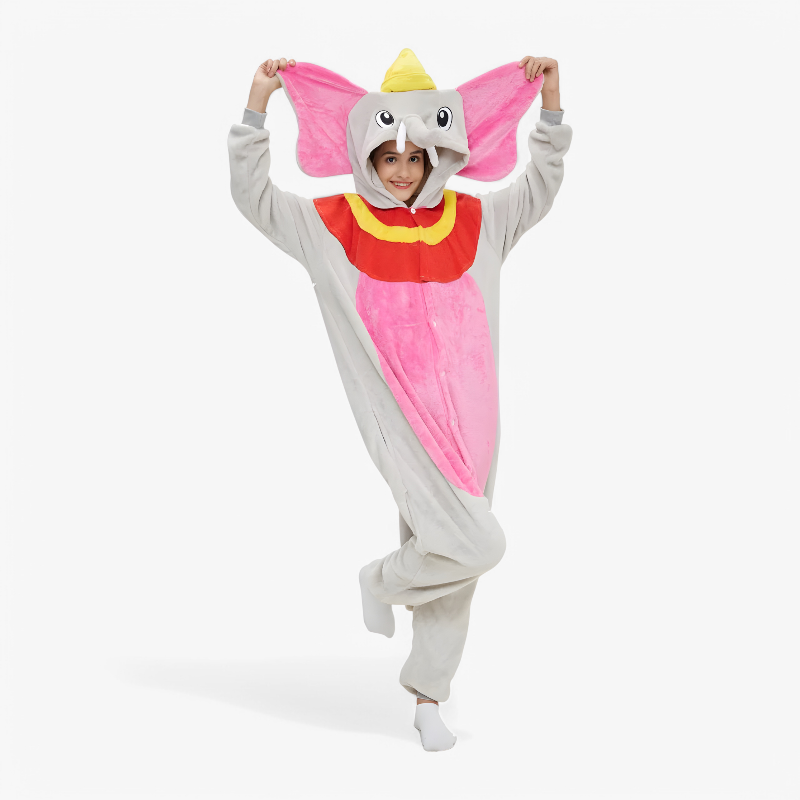 Elephant Onesie for Kids – Soft and Comfortable with Hood and Ears