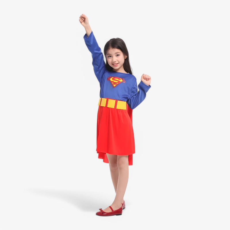 Superman Costume for Kids – Includes Cape and Sash