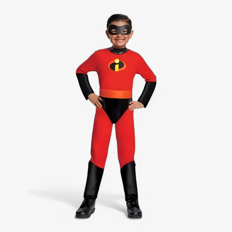 Red Superhero Jumpsuit for Kids – Inspired by The Incredibles