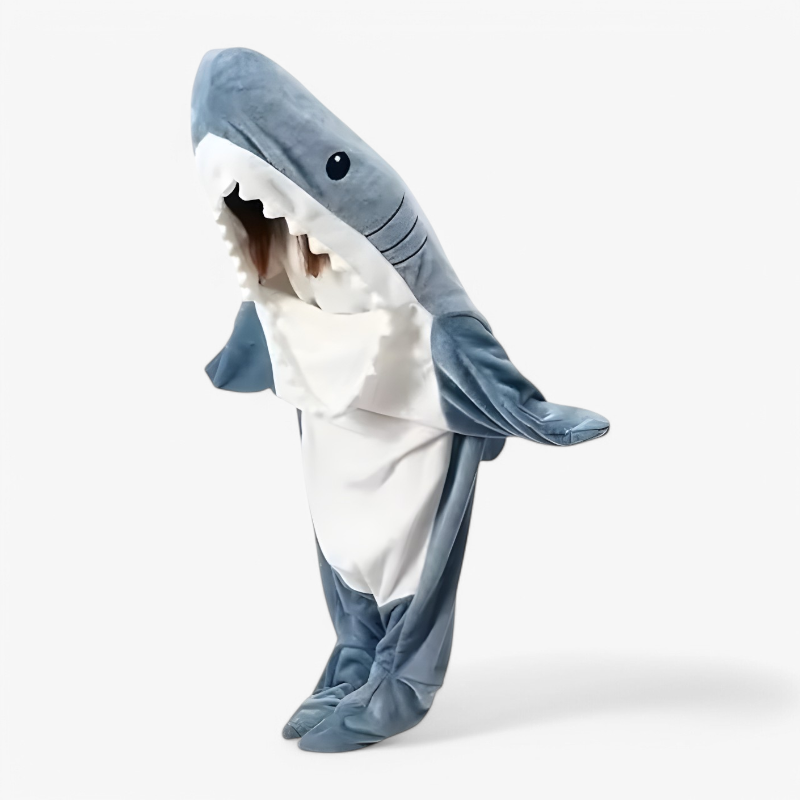 Cute Shark Plush Onesie for Kids – Super Soft and Playful