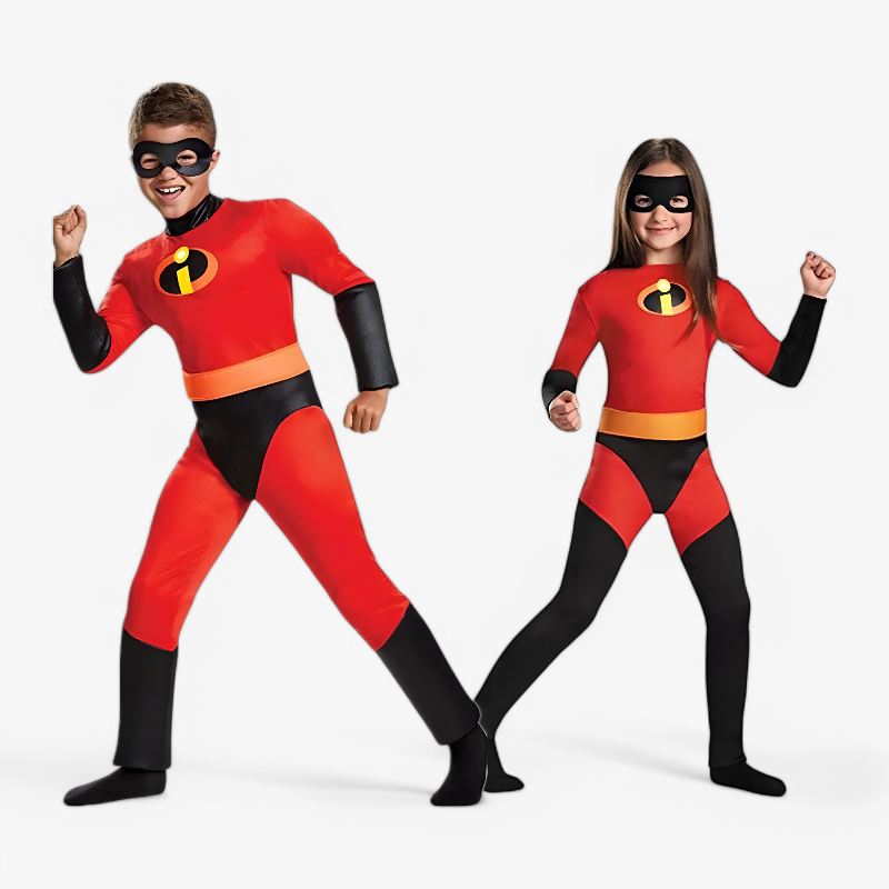 Red Superhero Jumpsuit for Kids – Inspired by The Incredibles