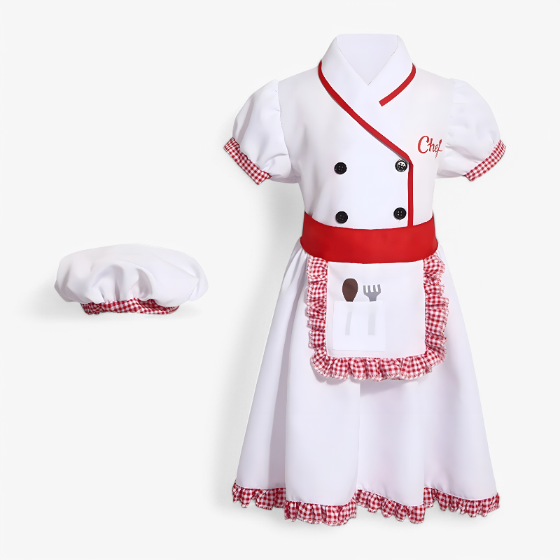 Chef Costume for Children – Includes Hat & Apron