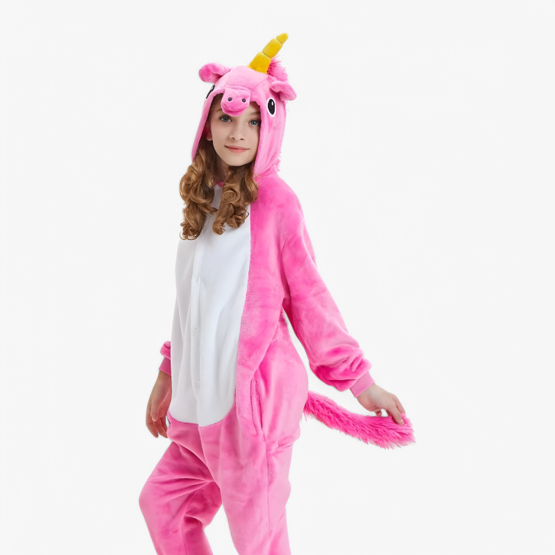Unicorn Onesie for Kids – Soft and Comfortable with Hood and Tail