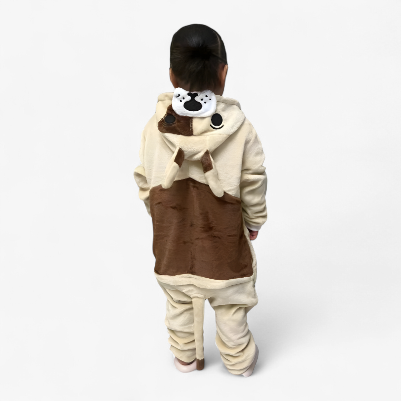 Dog Onesie Costume for Kids – Soft and Cute Pug Design