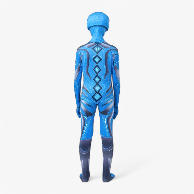 Blue Superhero Costume for Kids – Complete Outfit with Helmet