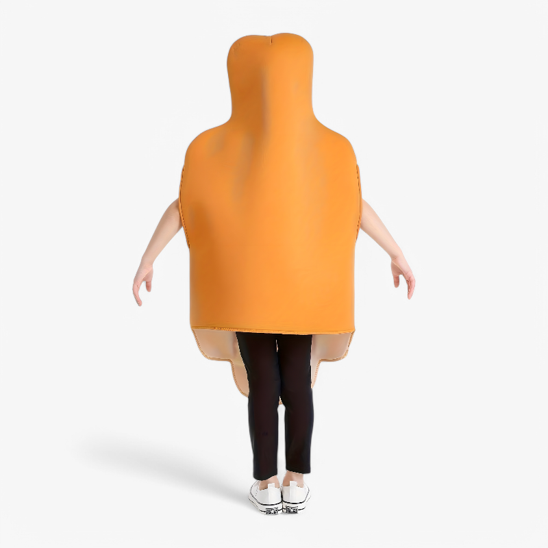 Funny Hotdog Costume for Kids – Complete with Ketchup and Mustard Elements