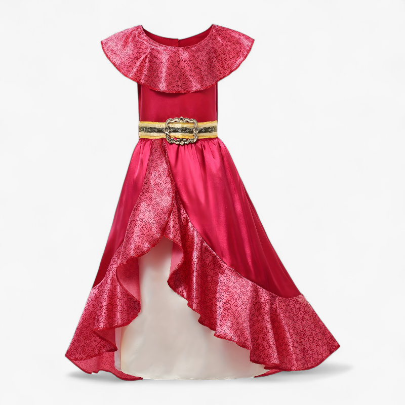 Elegant Princess Dress for Children – Includes Tiara, Wand, and Jewelry