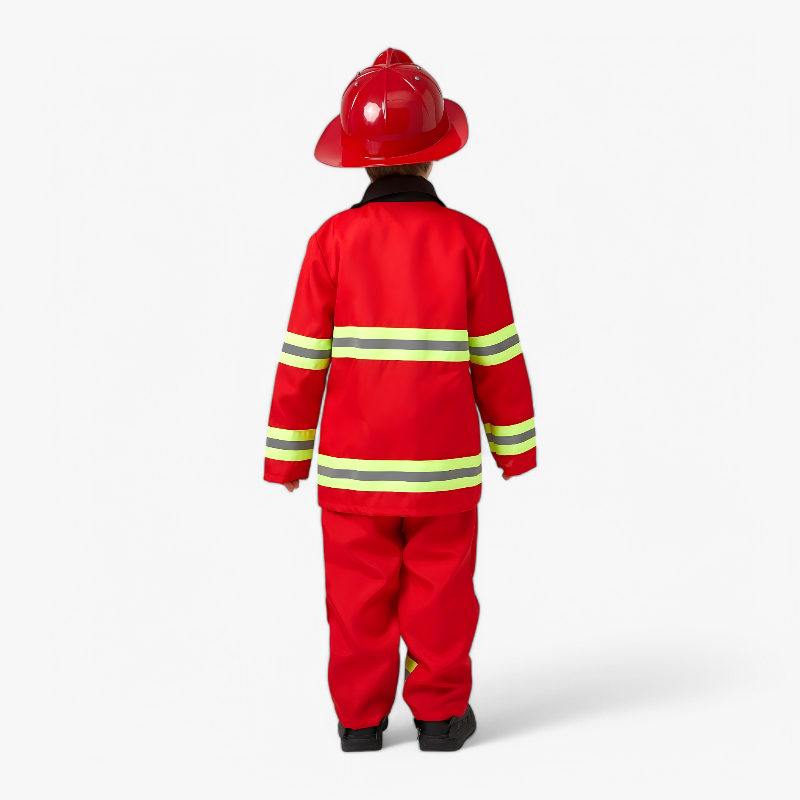 Firefighter Costume for Kids – Includes Helmet and Fire Extinguisher
