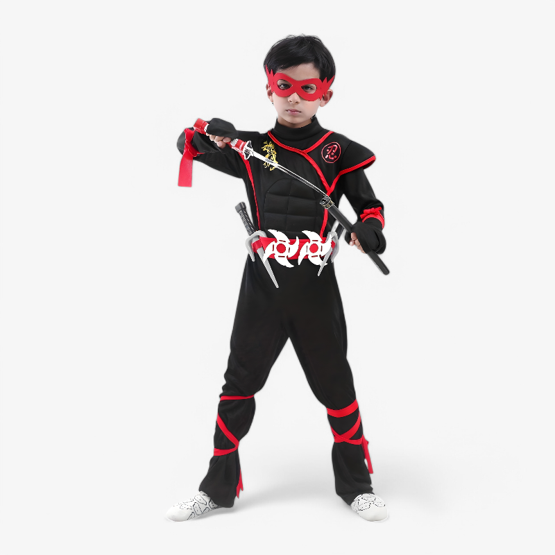 Ninja Costume for Children – Includes Mask and Swords