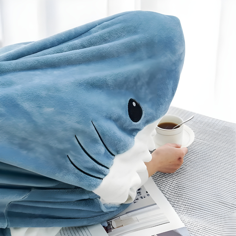 Cute Shark Plush Onesie for Kids – Super Soft and Playful