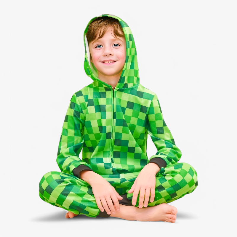 Minecraft Onesie for Kids - Soft Polyester