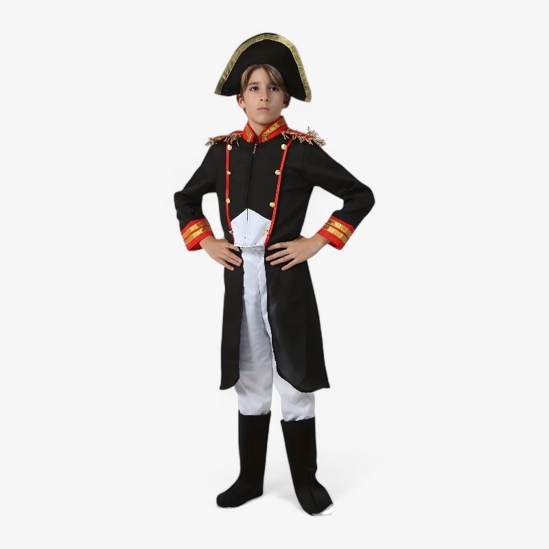 Classic Pirate Costume for Kids – Includes Hat and Epaulettes