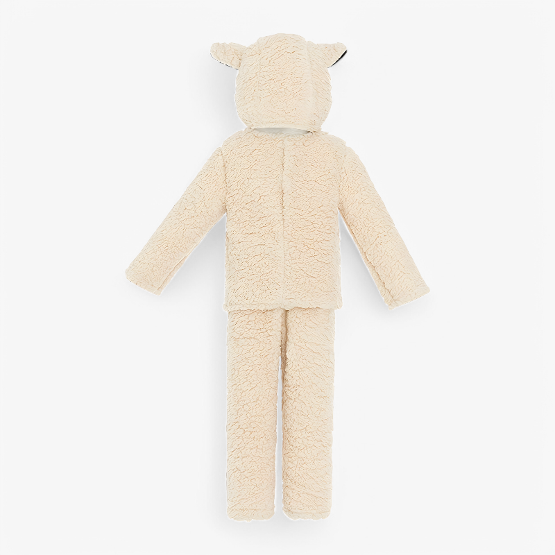 Soft Sheep Costume for Kids – Complete Set with Hat, Gloves, and Shoes