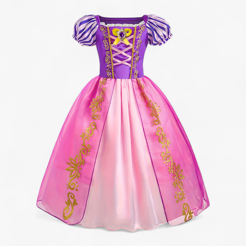 Beautiful Princess Costume for Girls – Includes Tiara, Wand, and Gloves