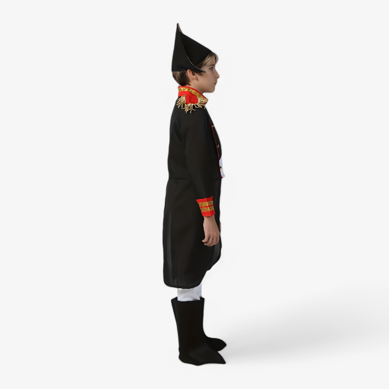 Classic Pirate Costume for Kids – Includes Hat and Epaulettes