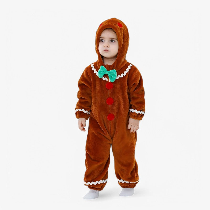 Gingerbread Man Kids Onesie – Cozy and Cute for Winter