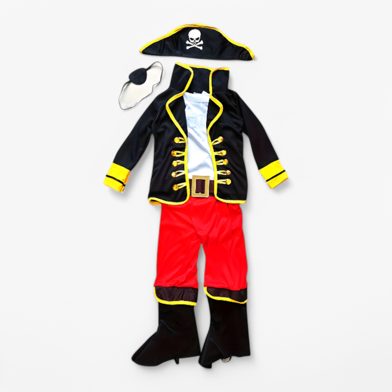 Cool Pirate Outfit for Children – Complete Set with Hat and Sword