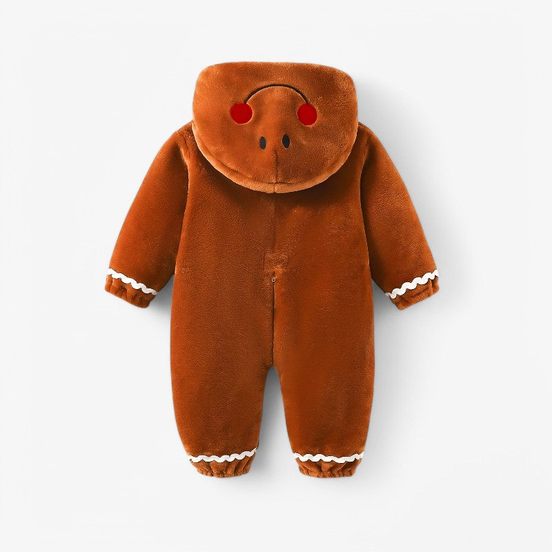 Gingerbread Man Kids Onesie – Cozy and Cute for Winter