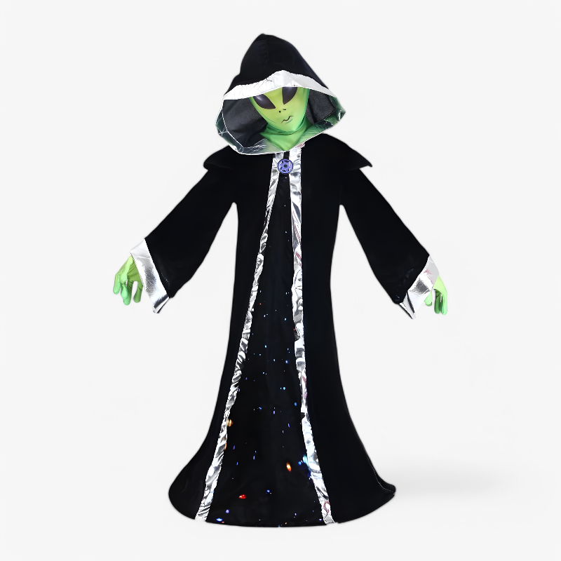 Alien Costume for Children – Includes Hood and Gloves