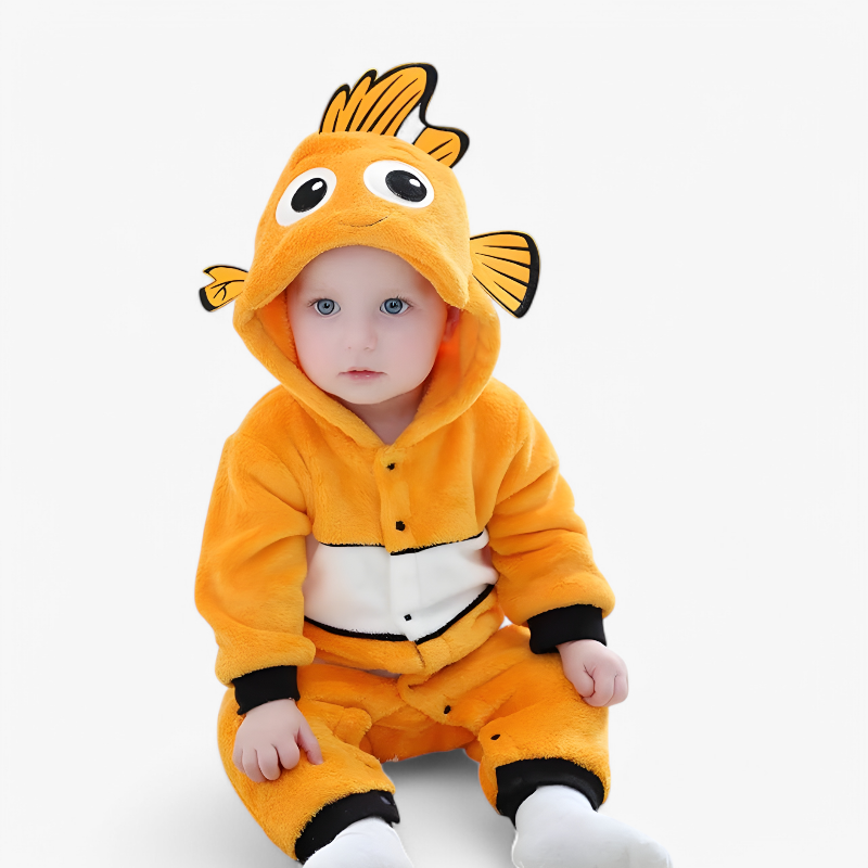 Cute Fish Onesie for Babies – Includes Hat with Fins