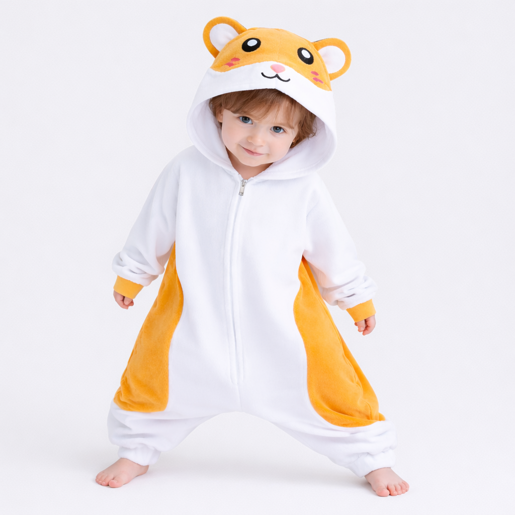 Hamster Onesie for Kids – Soft and Comfortable with Hood and Tail