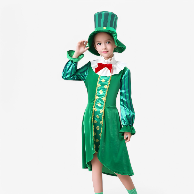 Irish Gnome Costume for Kids – Includes Hat, Bow Tie, and Jacket