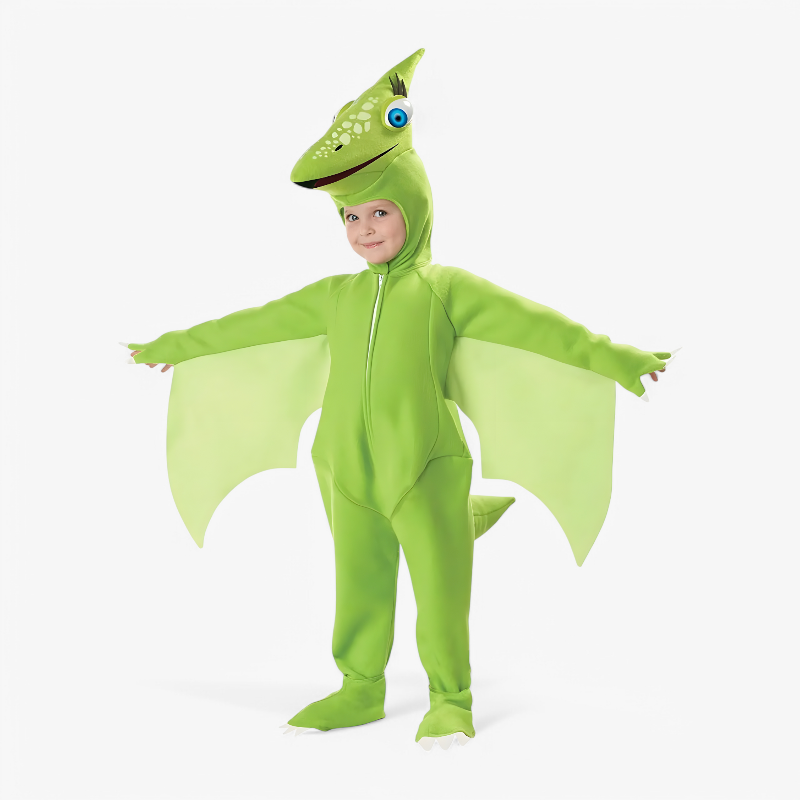 Cute Dinosaur Costume for Kids – Pterosaurus Onesie with Wings and Head
