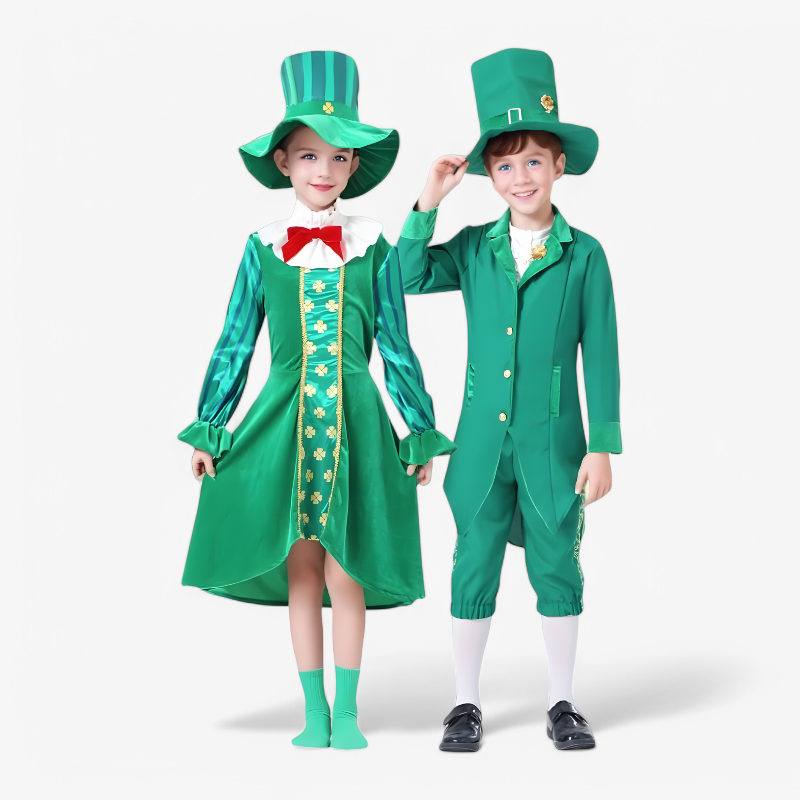 Irish Gnome Costume for Kids – Includes Hat, Bow Tie, and Jacket