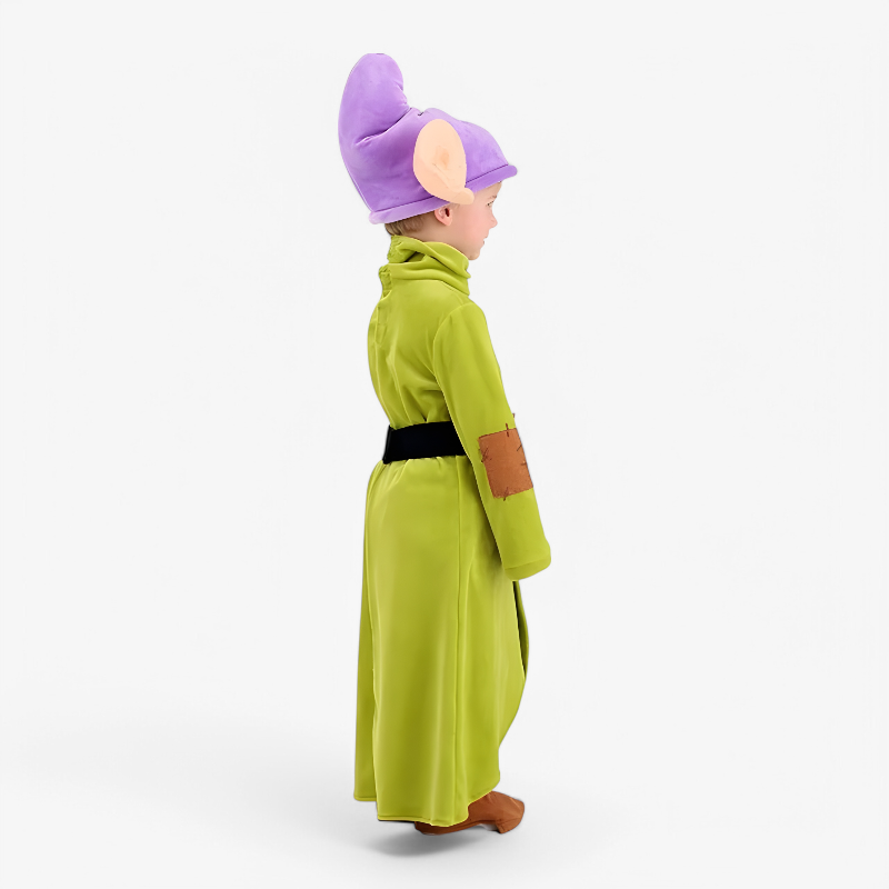Dopey Costume for Kids – Includes Hat, Belt, and Gloves