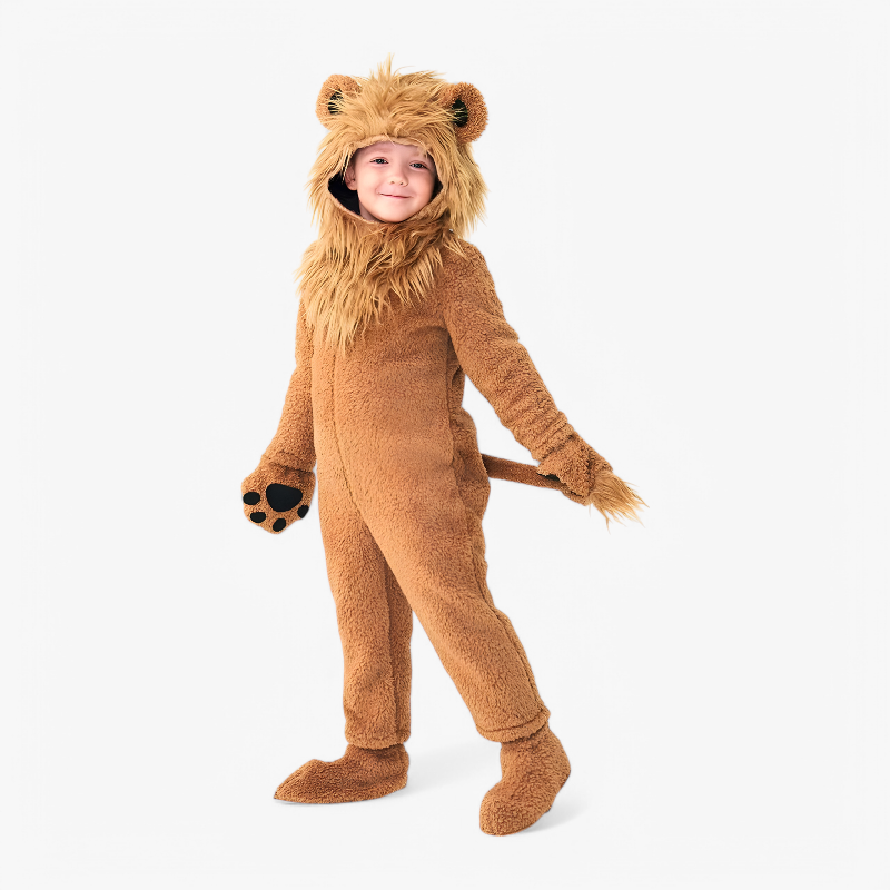 Brave Lion – Lion Onesie for Kids – Complete Set
