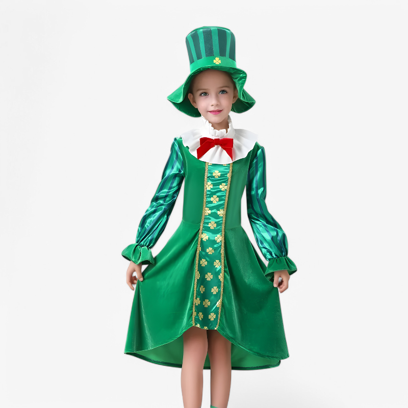 Irish Gnome Costume for Kids – Includes Hat, Bow Tie, and Jacket