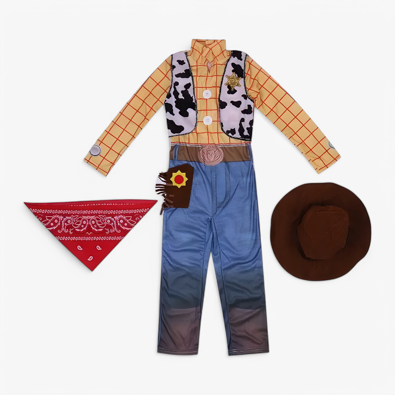 Cowboy Costume for Kids – Includes Hat, Bandana, and Accessories