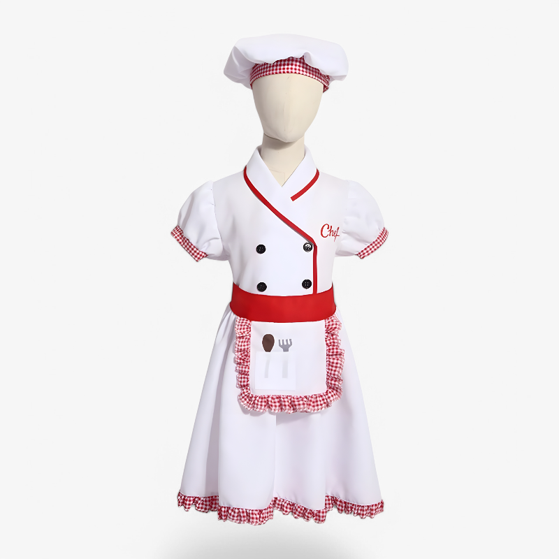 Chef Costume for Children – Includes Hat & Apron