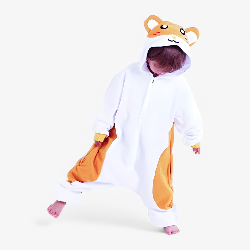 Hamster Onesie for Kids – Soft and Comfortable with Hood and Tail