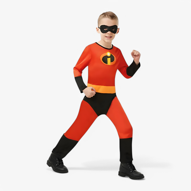 Red Superhero Jumpsuit for Kids – Inspired by The Incredibles