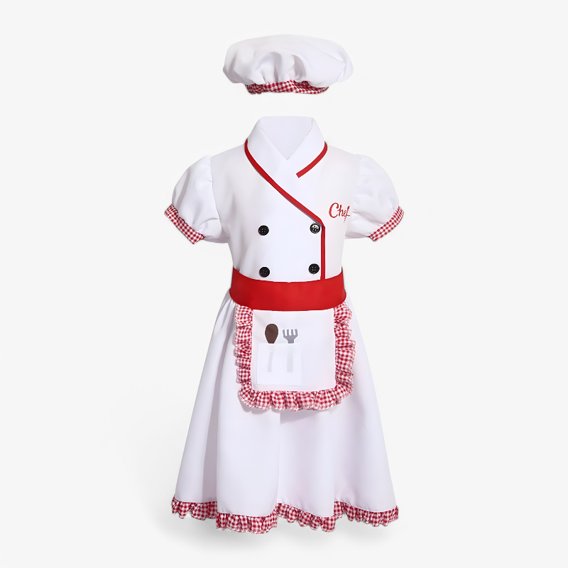 Chef Costume for Children – Includes Hat & Apron