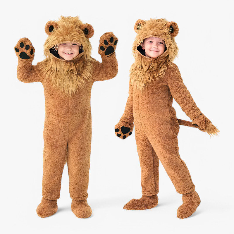 Brave Lion – Lion Onesie for Kids – Complete Set